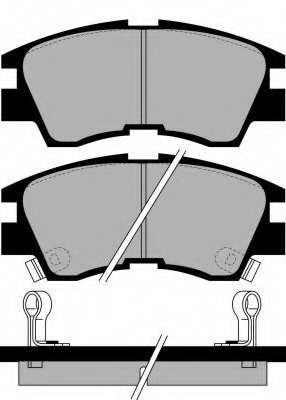 Комплект тормозных колодок, дисковый тормоз