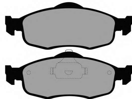 Комплект тормозных колодок, дисковый тормоз