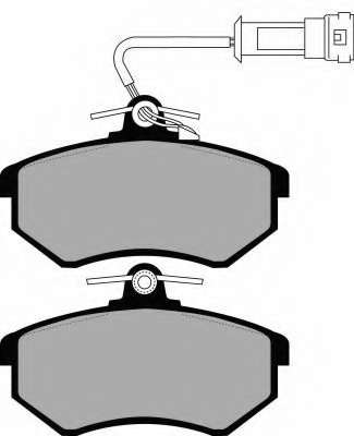 Комплект тормозных колодок, дисковый тормоз