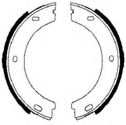 Комплект тормозных колодок, стояночная тормозная система
