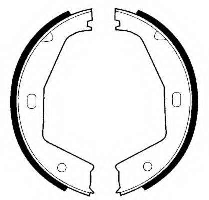 Комплект тормозных колодок, стояночная тормозная система