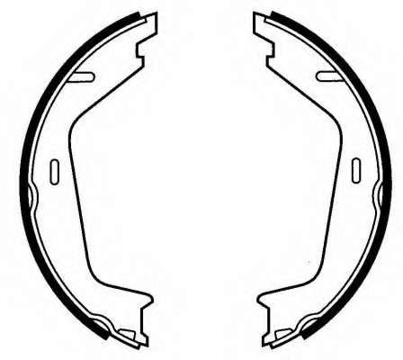 Комплект тормозных колодок, стояночная тормозная система