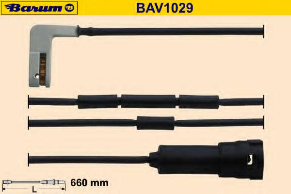 Сигнализатор, износ тормозных колодок