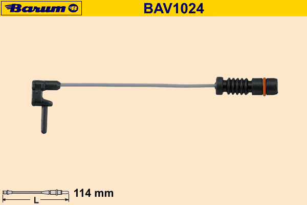 Сигнализатор, износ тормозных колодок