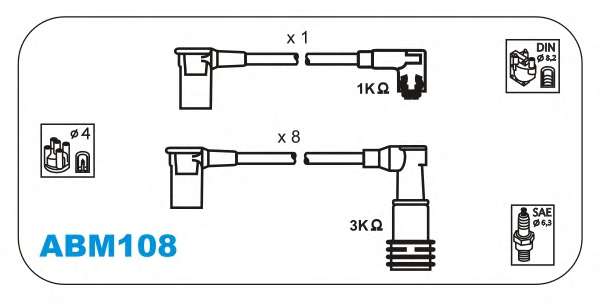 Комплект проводов зажигания