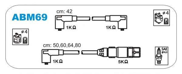 Комплект проводов зажигания