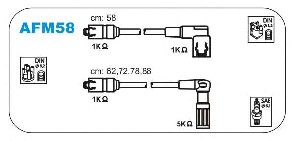 Комплект проводов зажигания
