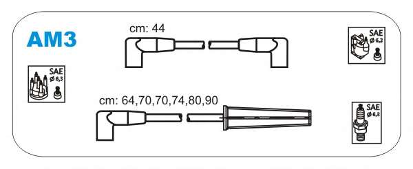 Комплект проводов зажигания