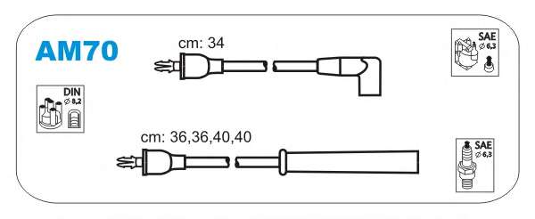 Комплект проводов зажигания