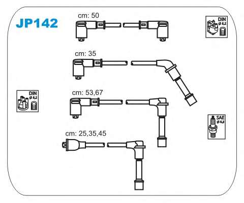Комплект проводов зажигания