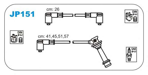 Комплект проводов зажигания