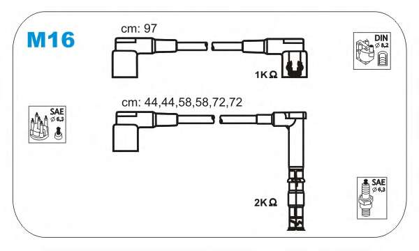 Комплект проводов зажигания