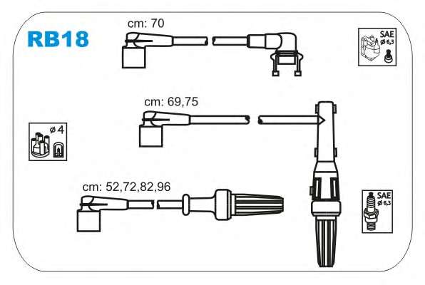 Комплект проводов зажигания