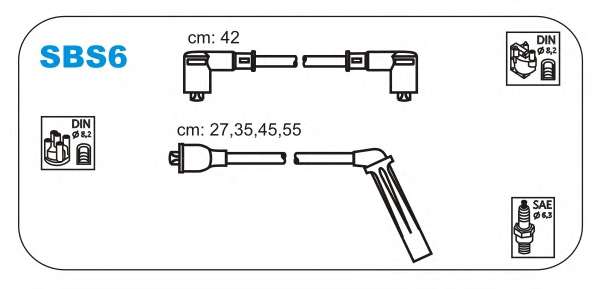 Комплект проводов зажигания