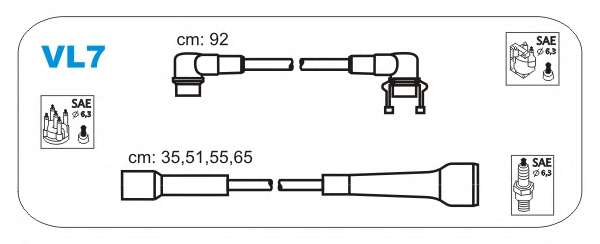 Комплект проводов зажигания