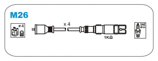Комплект проводов зажигания