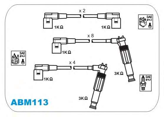 Комплект проводов зажигания