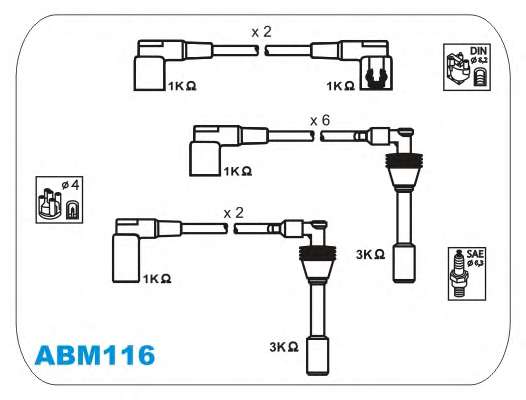 Комплект проводов зажигания