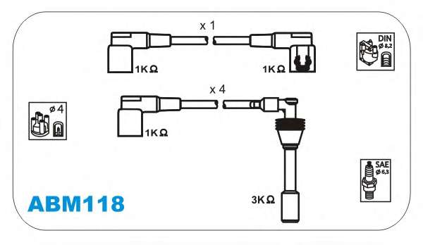 Комплект проводов зажигания
