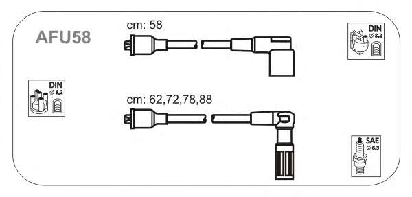 Комплект проводов зажигания