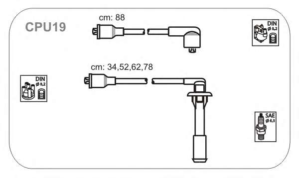 Комплект проводов зажигания
