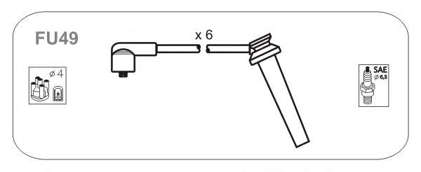 Комплект проводов зажигания
