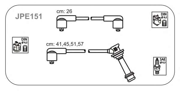 Комплект проводов зажигания