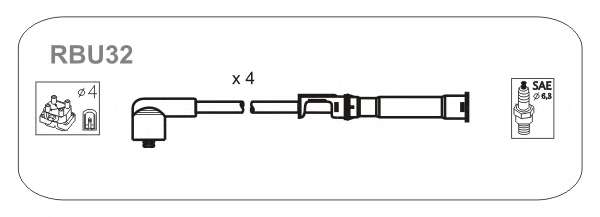 Комплект проводов зажигания