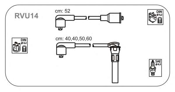 Комплект проводов зажигания