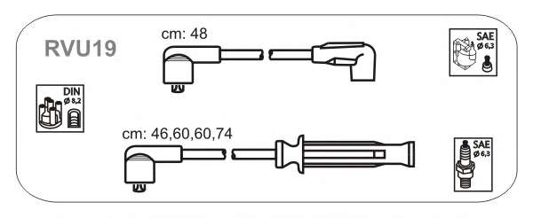 Комплект проводов зажигания