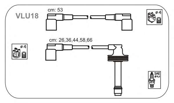 Комплект проводов зажигания