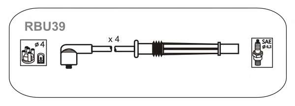 Комплект проводов зажигания