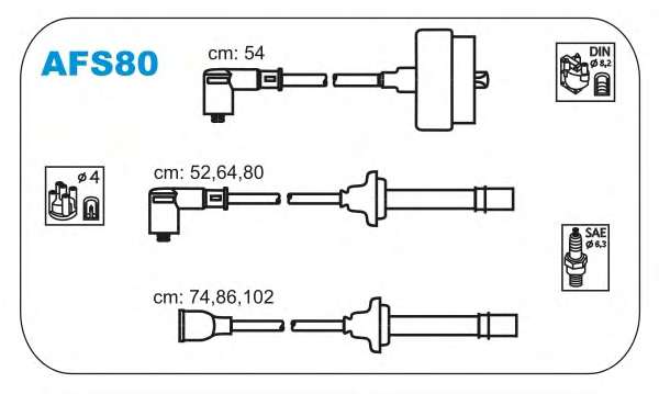 Комплект проводов зажигания