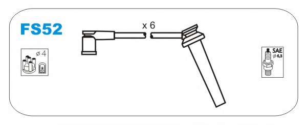 Комплект проводов зажигания