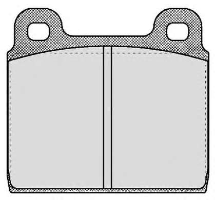 Комплект тормозных колодок, дисковый тормоз