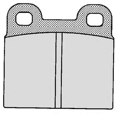 Комплект тормозных колодок, дисковый тормоз