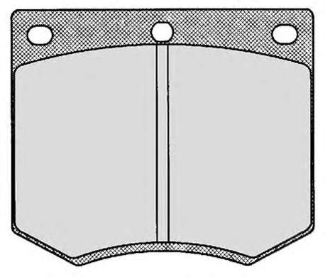 Комплект тормозных колодок, дисковый тормоз