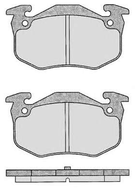 Комплект тормозных колодок, дисковый тормоз