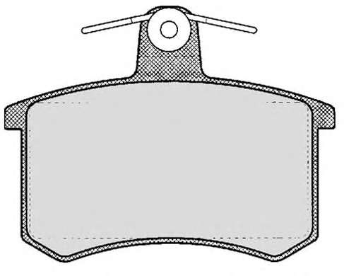 Комплект тормозных колодок, дисковый тормоз