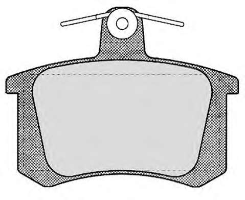 Комплект тормозных колодок, дисковый тормоз