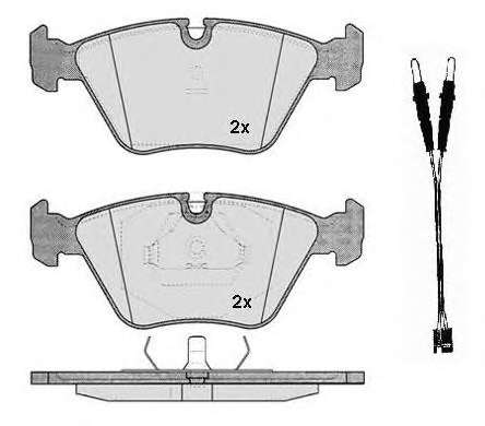 Комплект тормозных колодок, дисковый тормоз