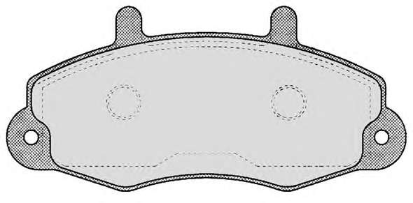 Комплект тормозных колодок, дисковый тормоз