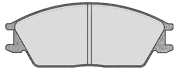 Комплект тормозных колодок, дисковый тормоз