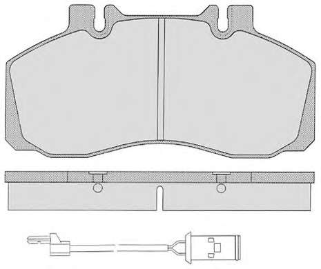 Комплект тормозных колодок, дисковый тормоз