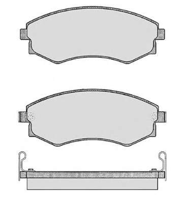 Комплект тормозных колодок, дисковый тормоз