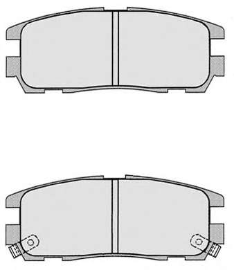 Комплект тормозных колодок, дисковый тормоз