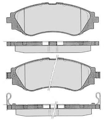 Комплект тормозных колодок, дисковый тормоз