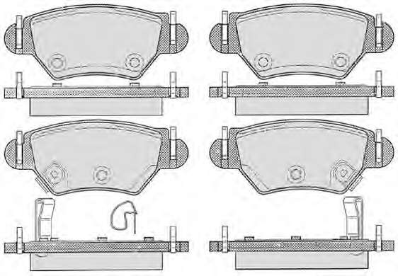 Комплект тормозных колодок, дисковый тормоз
