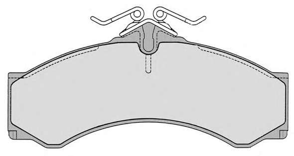 Комплект тормозных колодок, дисковый тормоз