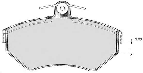 Комплект тормозных колодок, дисковый тормоз